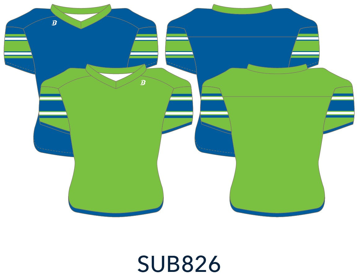 Adult Reversible Waist Length Football Jersey