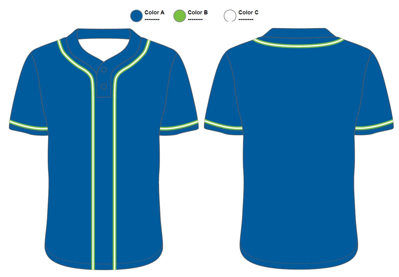 Two Button Baseball Jersey