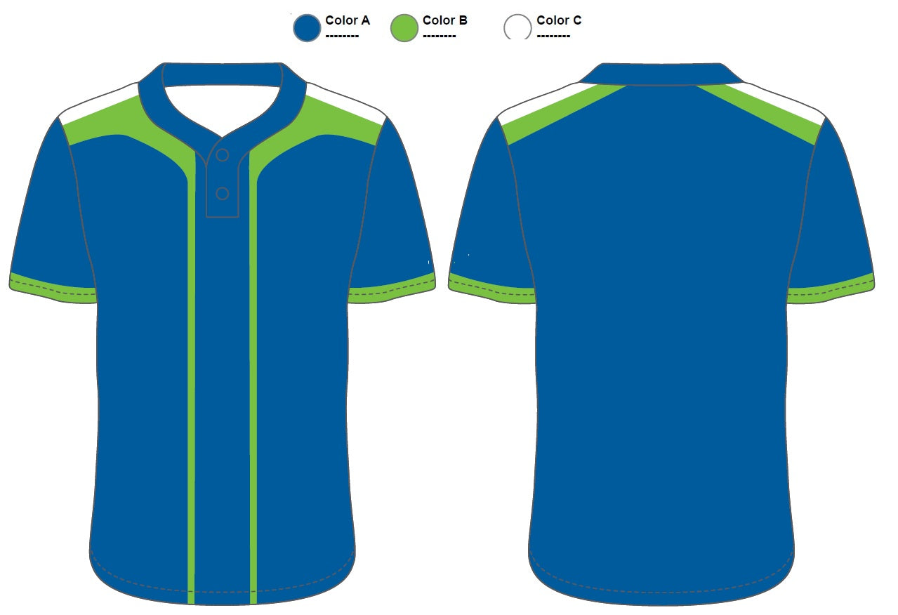Full Button Baseball Jersey