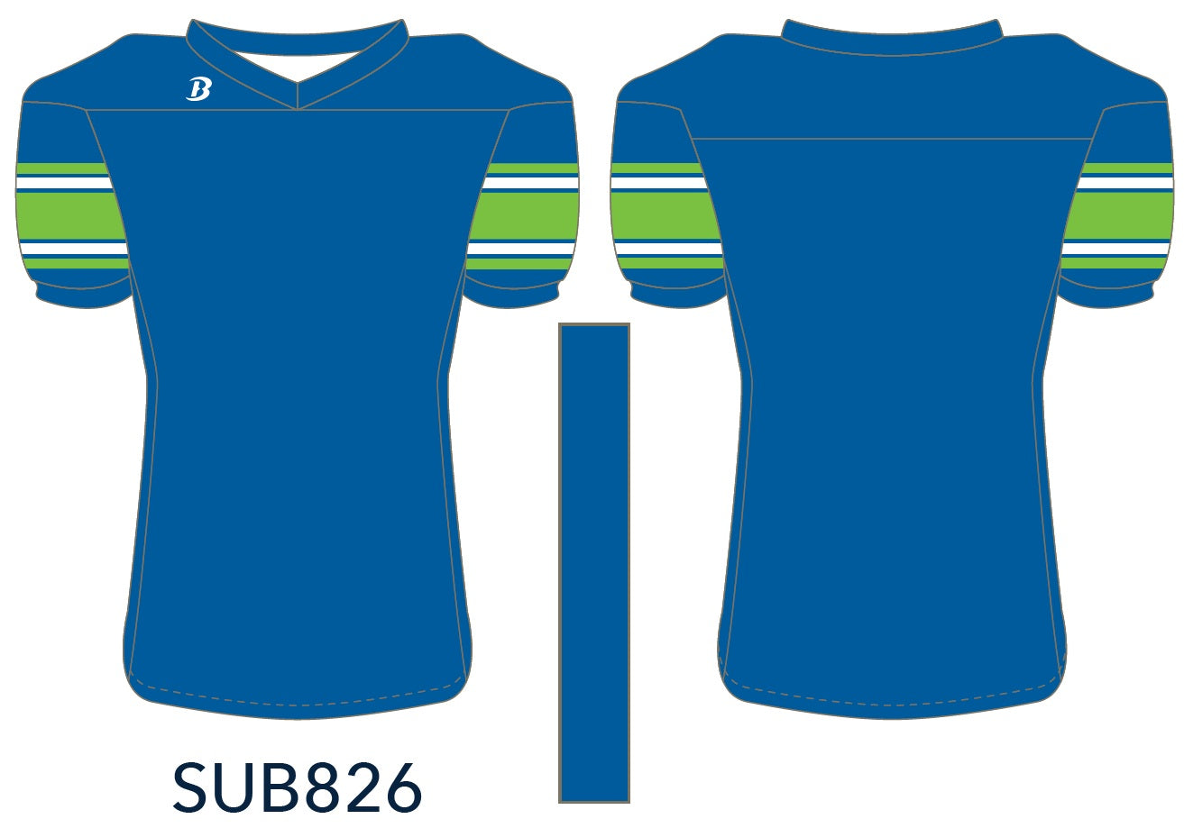 Youth Elastic Sleeve Football Jersey
