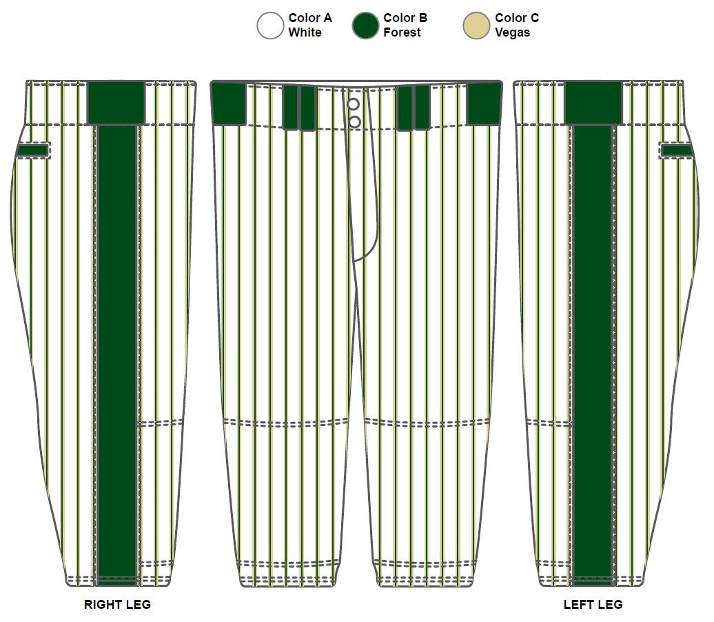 Adult Knicker Pinstripe Baseball Pants