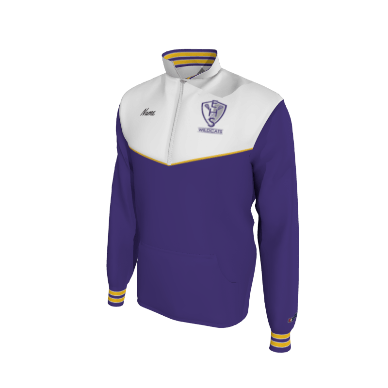 Custom Eureka Wildcats Lacrosse REORDER 1652 Mission 2-Color Supplex, Knit Cuffs (x 9)