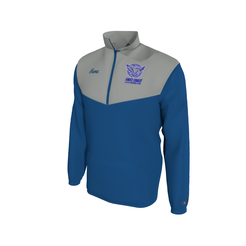 Custom First Coast Rowing Club Mission Pullover, Men's 1652E Supplex, Elastic Cuffs (x 1)