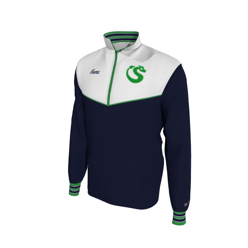 Custom Kay Swimming Mission Pullover, Youth Y1652 2-Color Supplex, Knit Cuffs (x 9)