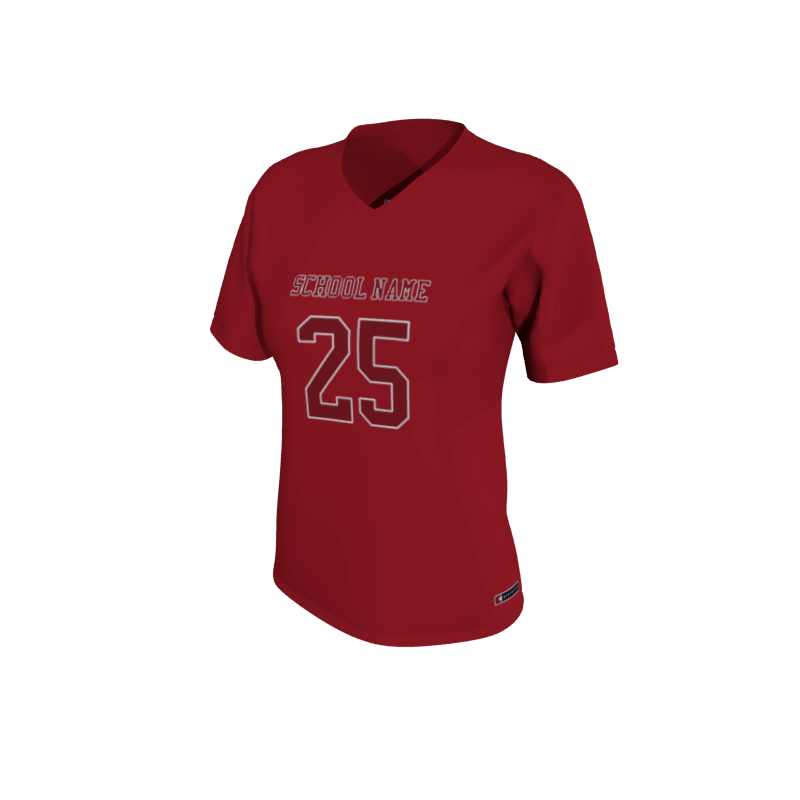 Custom Lacrosse Uniforms Solid Women's Short-Sleeve Shooting Shirt. (x 1)