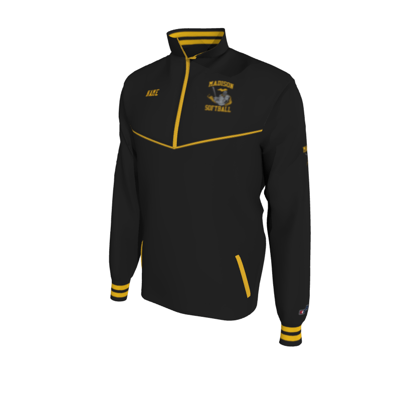 Custom Madison Softball Mission Pullover, Men's 1050 Mission Solid Pro-Tech, Knit Cuffs (x 1)