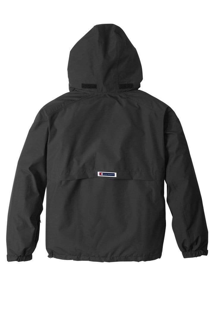Back of Black Boathouse Men's GORE-TEX® Waterproof Barrier Jacket