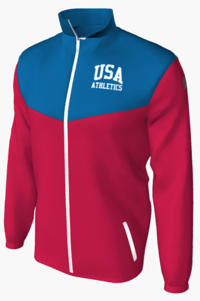 Men's Victory Custom Windbreaker Jacket with USA Athletics logo