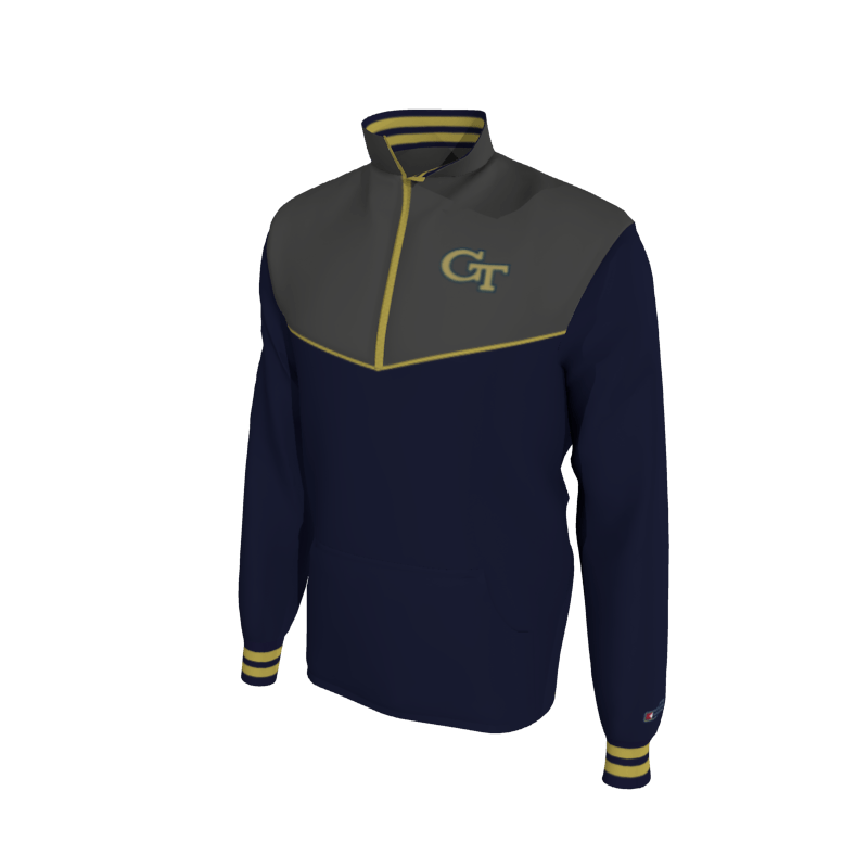 Custom Mission Pullover, Men's 1652 Mission 2-Color Supplex, Knit Cuffs. (x 1)