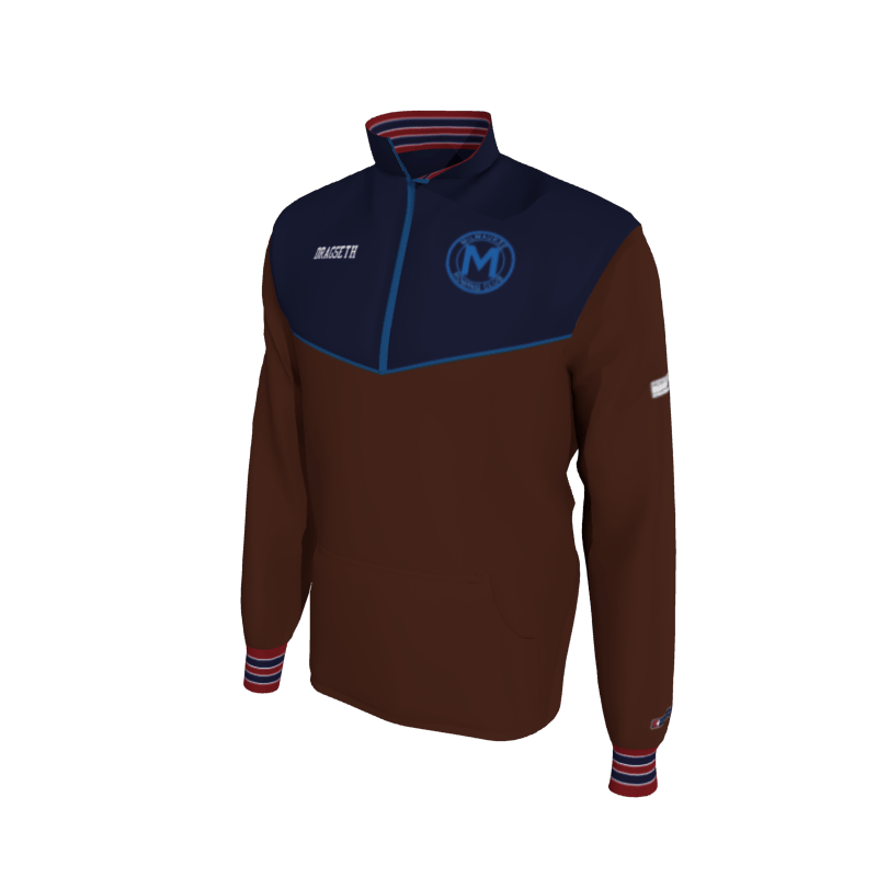 Custom Mission Pullover, Men's 1652 Mission 2-Color Supplex, Knit Cuffs. (x 8)