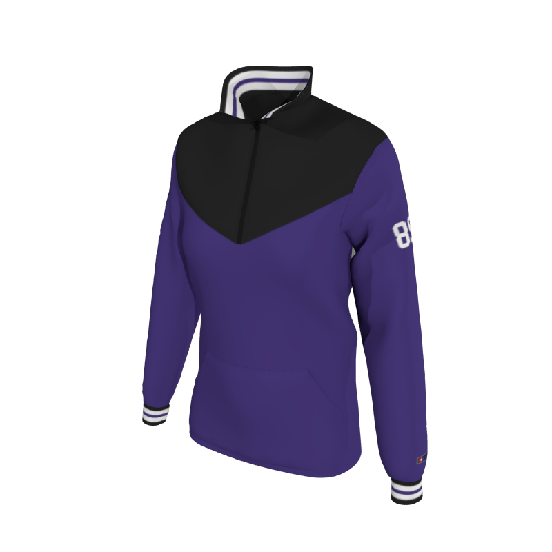 Custom NIT Qualified Women's Mission Pullover, W1652 - 2-Color Supplex, Knit Cuffs (x 19)