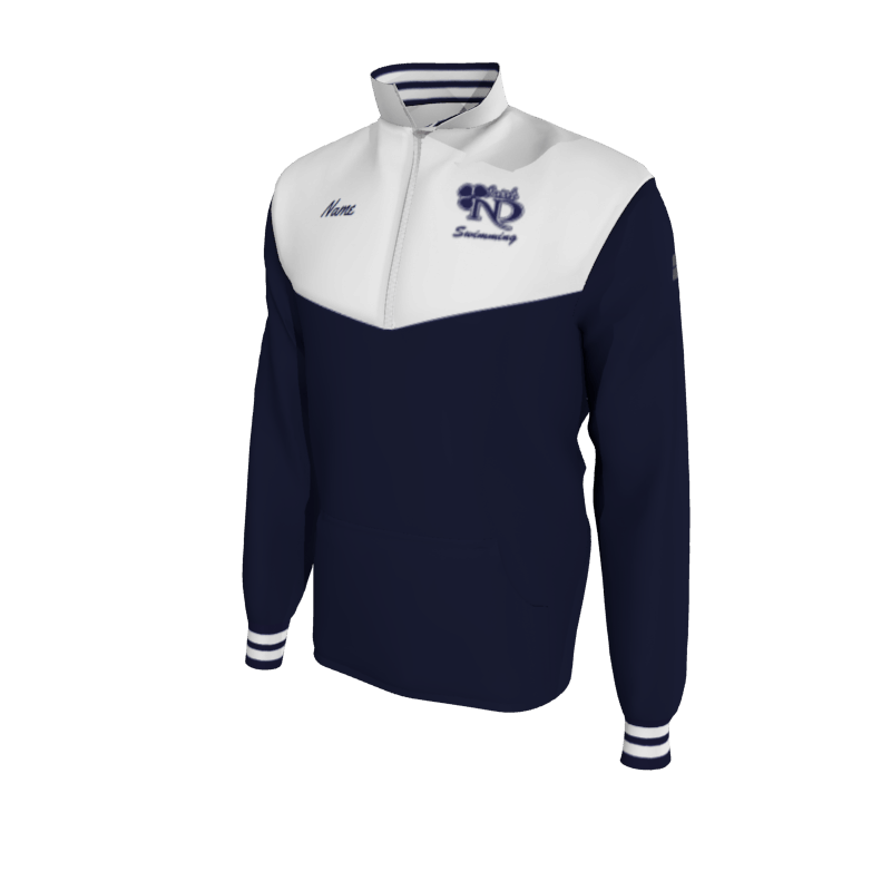 Custom Notre Dame HS Swimming Mission Jacket, Men's 2-Color 1052 Pro-Tech, Knit Cuffs (x 16)