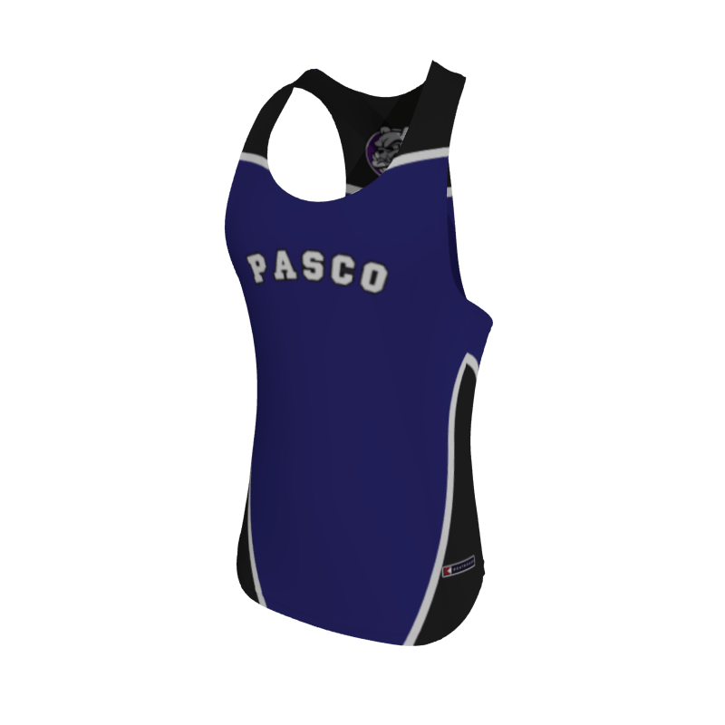 Custom PASCO Bulldogs Men's Racer Singlet TKM203 - 410 (x 12)