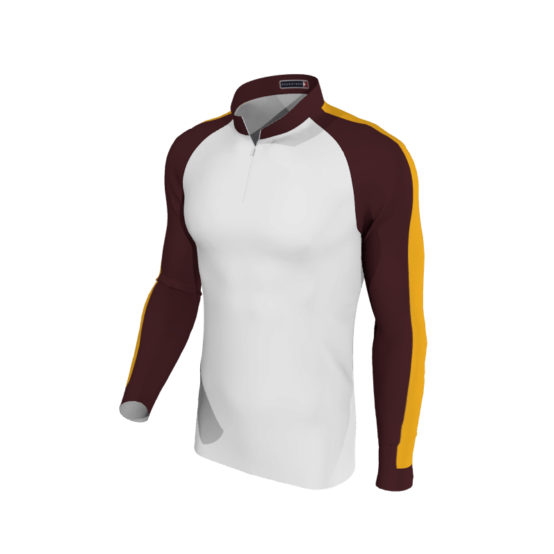 Custom Performance Layers Piece Dyed Sleeves Cold Weather Half-Zip Training Top. (x 31)