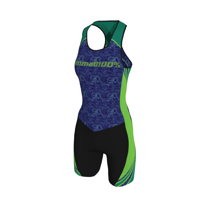 Custom Rowing Uniforms 501 Women's Pinnacle II Unisuit with Binding. (x 12)