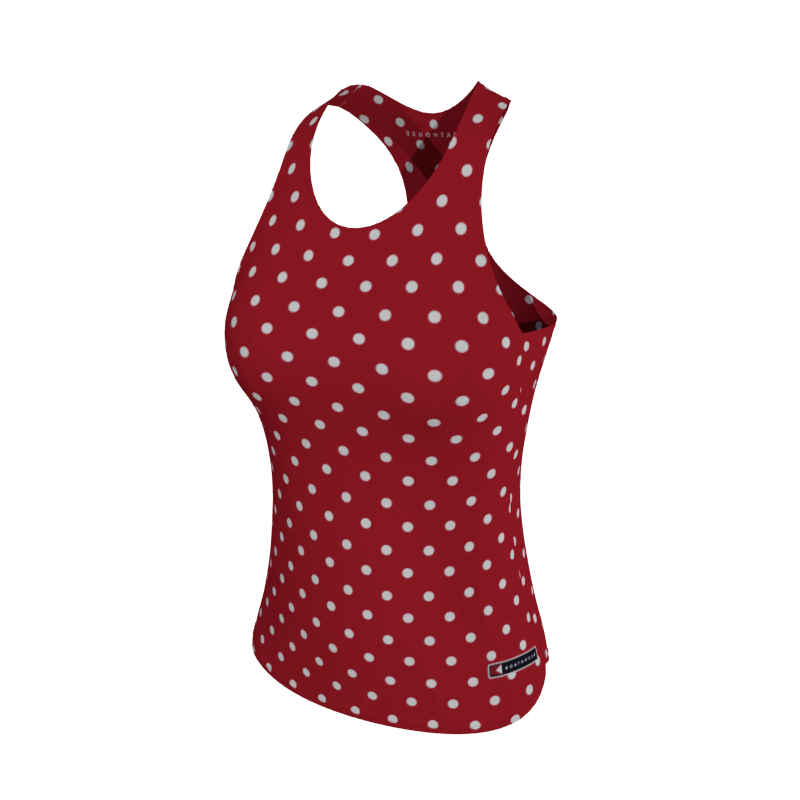 Custom Running Polka Dot Women's Comfort-Dri Tank. (x 12)
