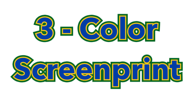 Screenprint Logo PC-3 ~ 3-Color Screenprint; Fleece and Tees