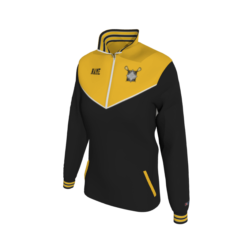 Custom St. Teresa's Lacrosse Mission Jacket, Women's 2-Color W1652 Women's Mission Jacket 2-Color Supplex, Knit Cuffs. (x 13)