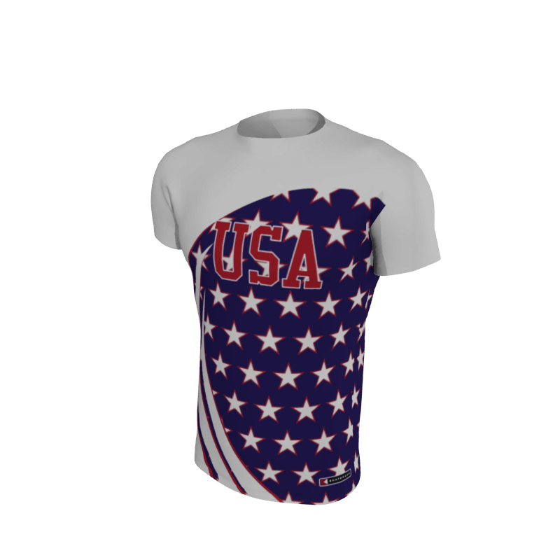 Custom Track & Field + XC Uniforms 408 Men's Short Sleeve Backstretch Compression Top. (x 1)