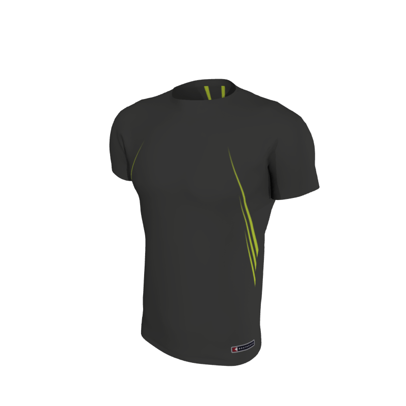 Custom Track & Field + XC Uniforms 409 Men's Short Sleeve Backstretch Compression Top. (x 1)