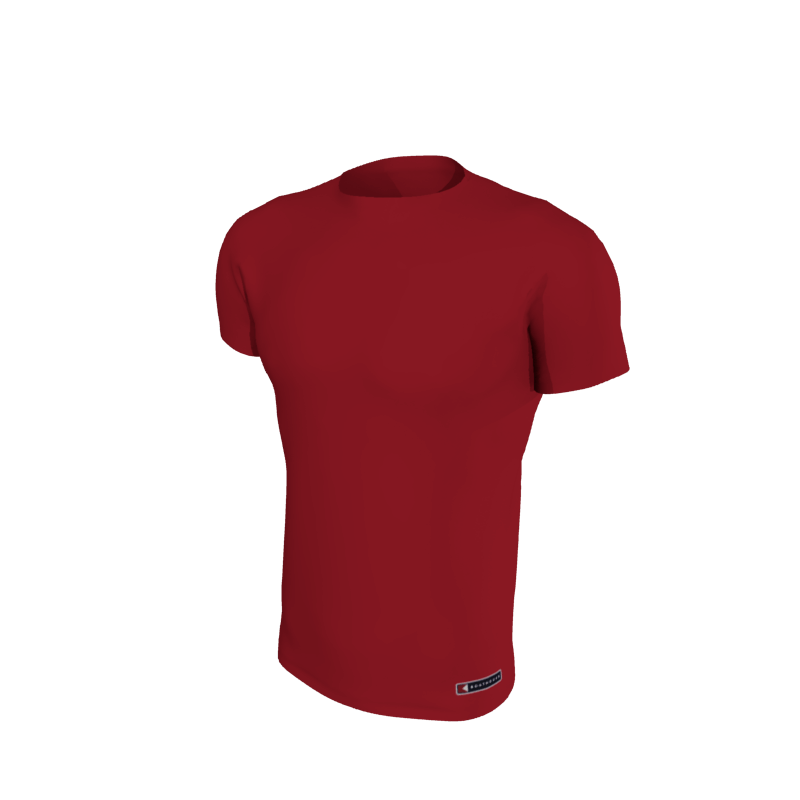 Custom Track & Field + XC Uniforms Solid Men's Short Sleeve Backstretch Compression Top. (x 1)