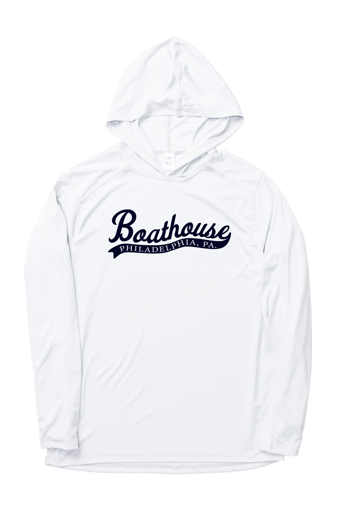 Unisex UV Protection Boathouse Long Sleeve Hoodie White / X-Small