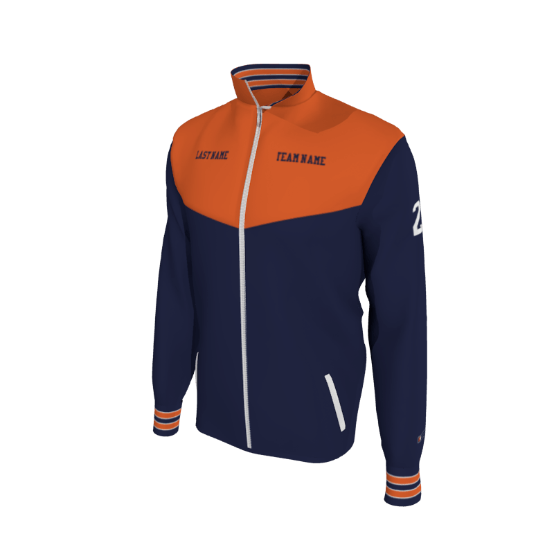 Custom Victory Jacket, Men's 2652 Victory Men's 2-Color Supplex w/Knit Trim. (x 14)