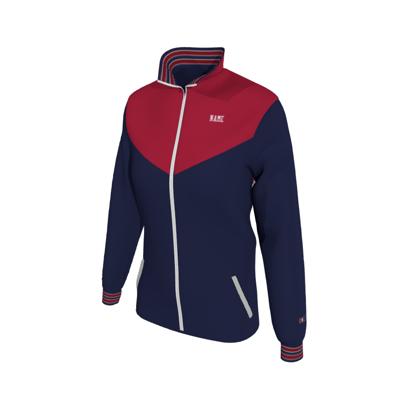 Custom Victory Jacket, Women's W2652 Victory Women's 2-Color Supplex, Knit Cuffs. (x 9)
